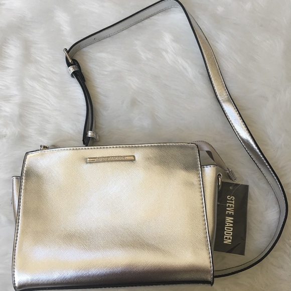 Steve Madden Metallic Silver Purse - Picture 3 of 8